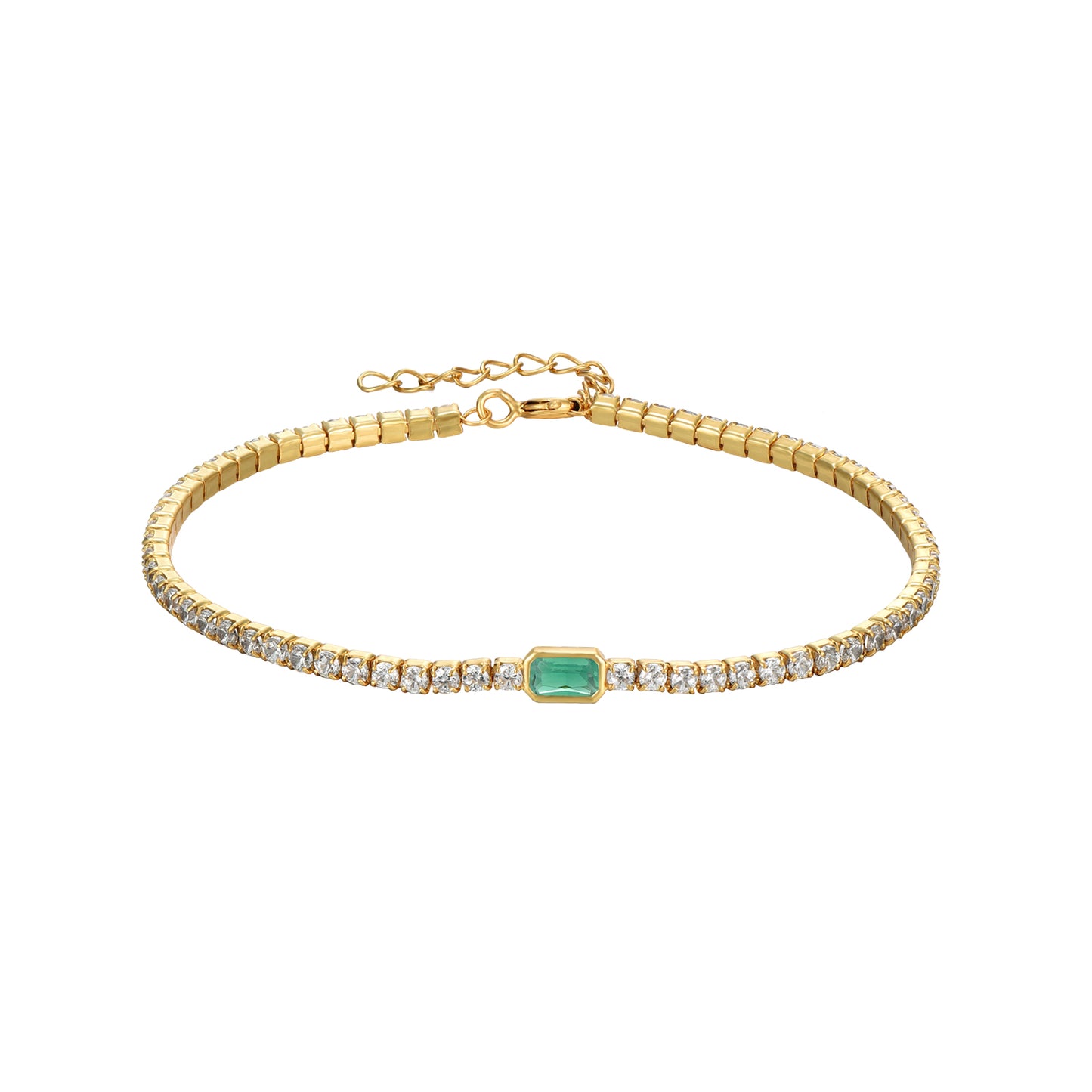 EMERALD TENIS BRACELET